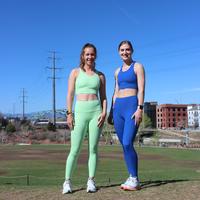 MID-NECK SPORTS BRA // BLUEBERRY