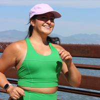 MID-NECK SPORTS BRA // LUCKY CLOVER