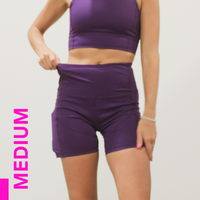 MID-RISE 4" SHORT // DISCO