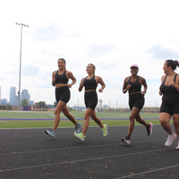 MID-NECK SPORTS BRA // ONYX