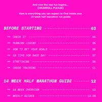 EXTENDED GUIDE // HALF MARATHON