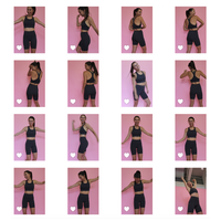 MID-NECK SPORTS BRA // DARK GREY