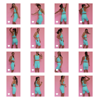 MID-NECK SPORTS BRA // MINT GREEN