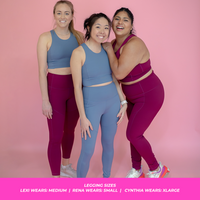 HIGH-RISE LEGGING 25" // RASPBERRY