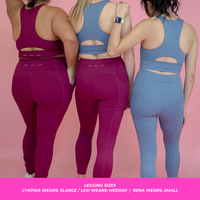 HIGH-RISE LEGGING 25" // RASPBERRY