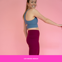 HIGH-RISE LEGGING 25" // RASPBERRY