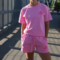 SUNDAY RUNNER TEE // BUBBLEGUM PINK