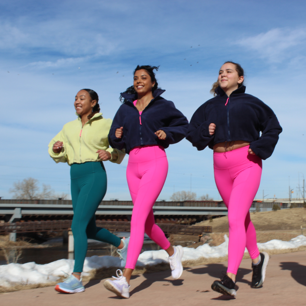 HIGH RISE LEGGING 25 HOT PINK Hey Girl Run