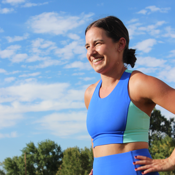 DUO SPORTS BRA // BLUEBERRY BURST