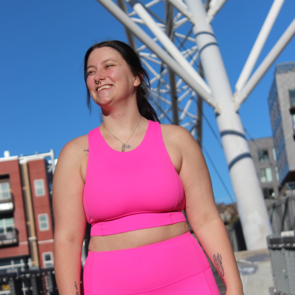 新作♪ズンバ Zumba Haus High Neck Longline Bra - Red/Pink Zumba Haus High Neck Longline Bra – Zumba Wear | STRONG iD