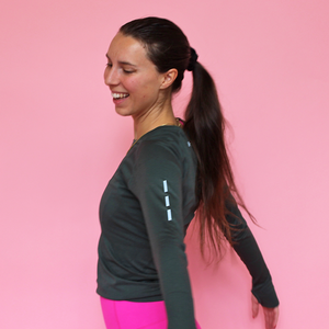 LONG SLEEVE RUN SHIRT // DEEP GREEN