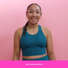 MID-NECK SPORTS BRA // ULTRA MARINE